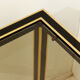 Paire de tables gigognes noir & or 1970'