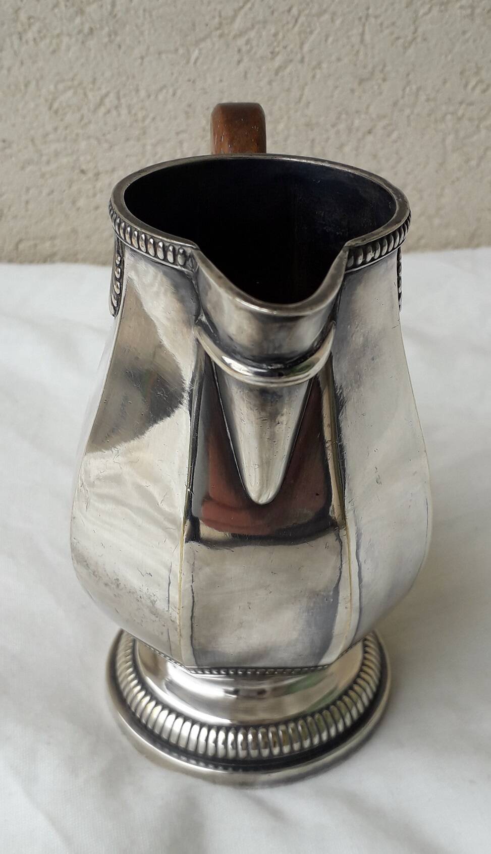 Silver-plated milk jug