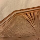 Pink glass tray