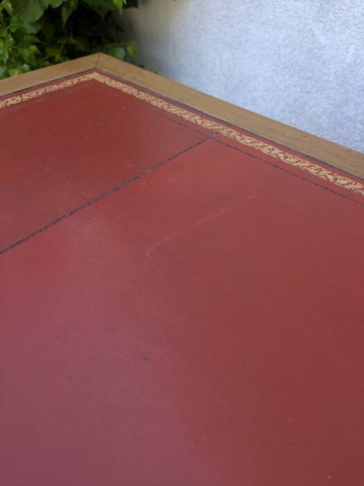 Louis XVI style oak desk