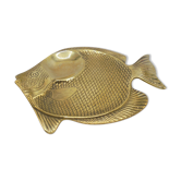Cendrier poisson en laiton