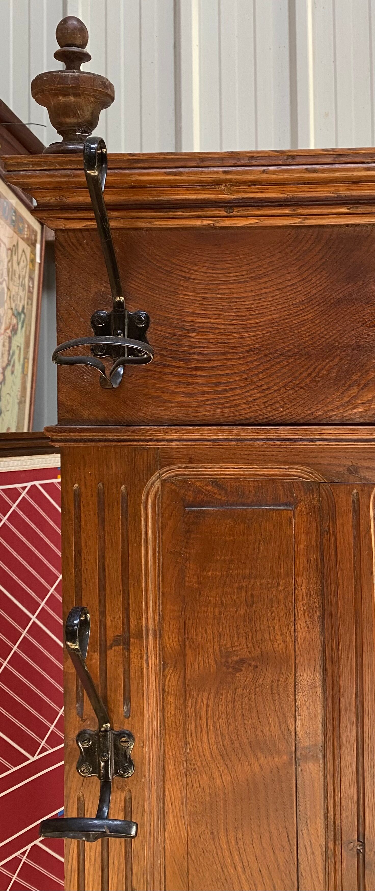 Old entrance cloakroom solid wood