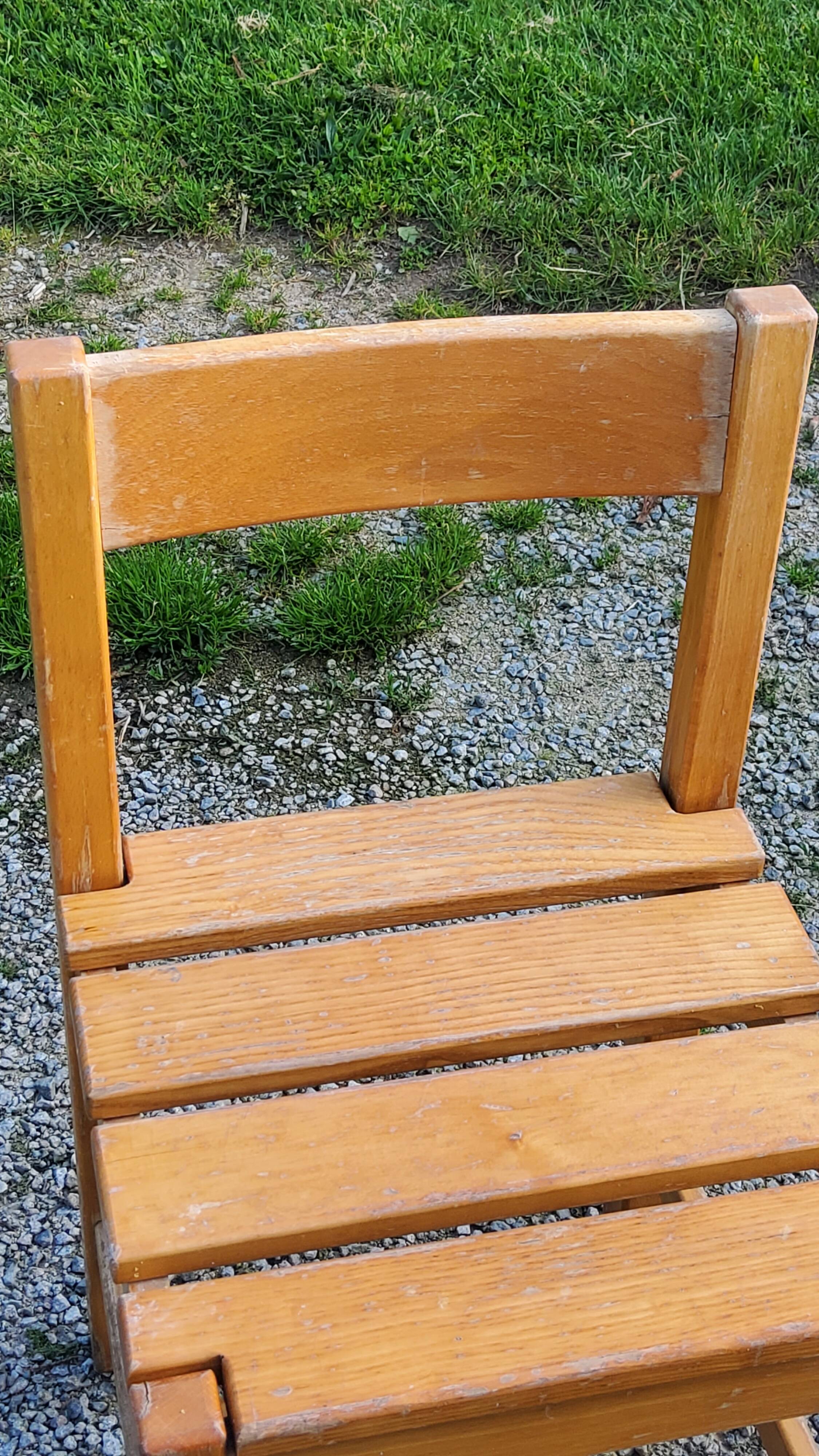 Set de 4 chaises des années 70 brutalistes en chêne