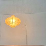 Modern mid-century Cocoon pendant lamp by Friedel Wauer for Goldkant Leuchten, Germany, 1960s.