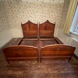 Paire de lits rocaille