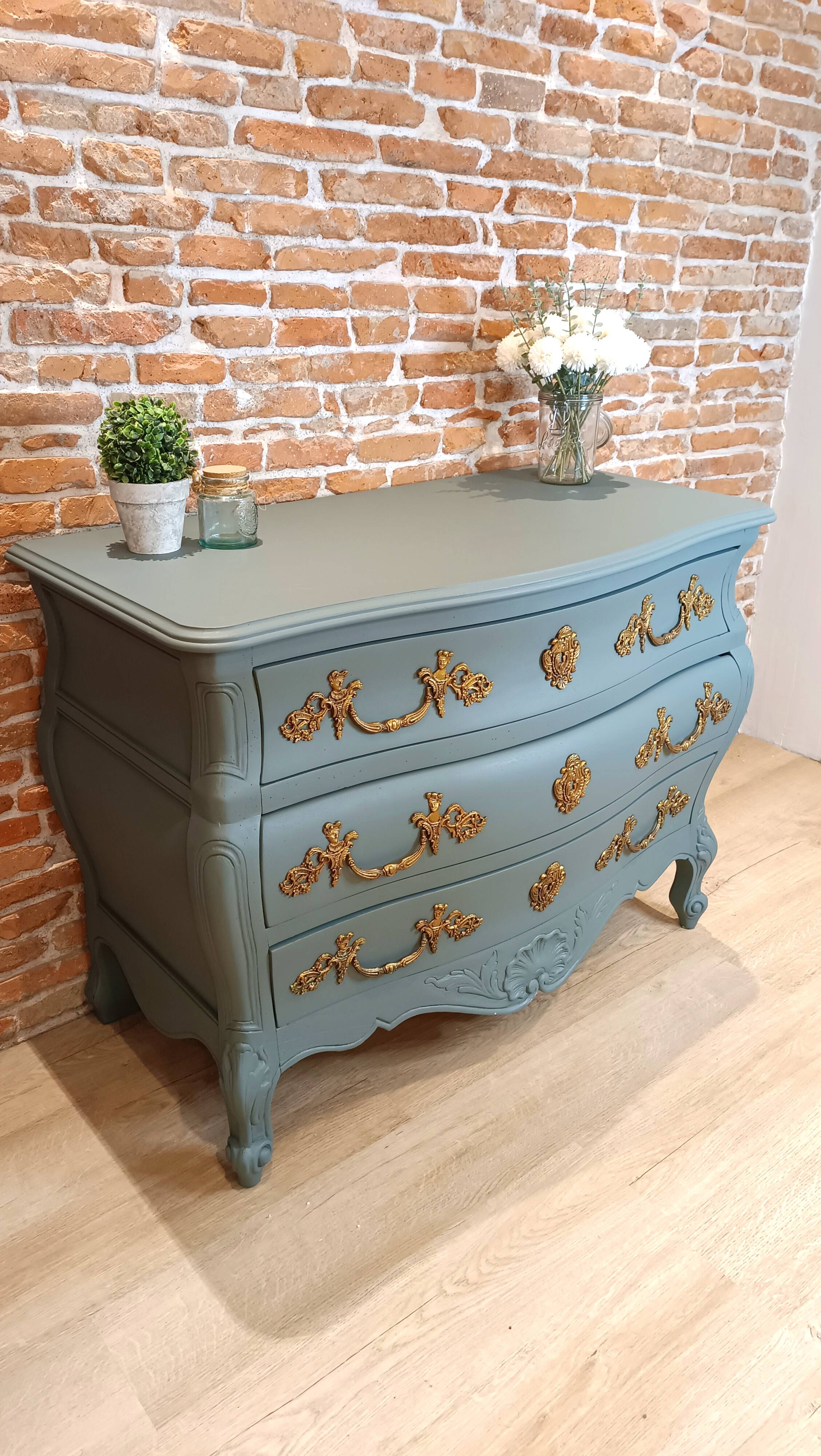 Commode bordelaise gris/vert