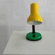Yellow and green industrial desk lamp