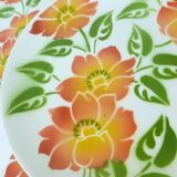 4 vintage dessert plates Moulin des Loups Orchies model Ontario 210677