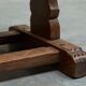 Wabi Sabi style side table in solid oak