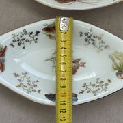 Pair of vintage marine-themed dishes in Berry porcelain.