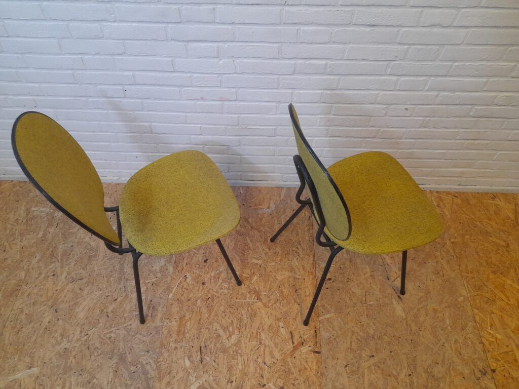Pair of French dining chairs from the 1950s.