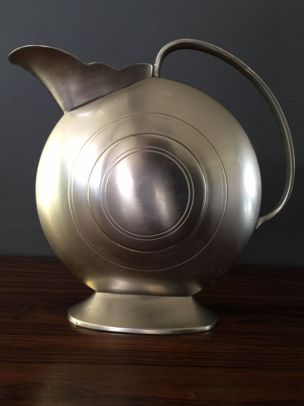 deco art deco carafe in metal from METAWA 1930