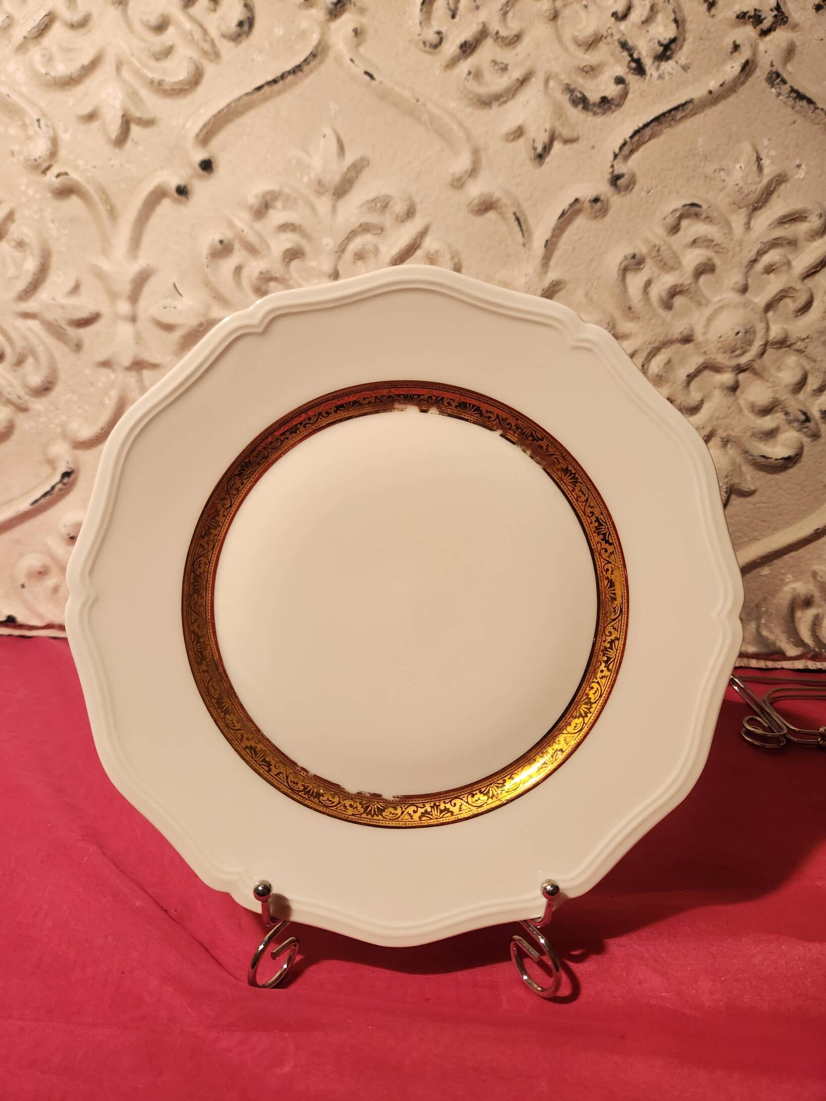 6 Raynaud Limoges porcelain dinner plates