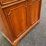 English display cabinet with 2 doors, mahogany imitation, 1990.