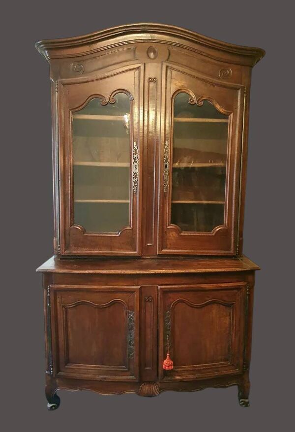 Buffet deux corps vitré