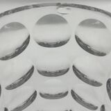 Pressed glass Lens vase by Vladimir Jelinek made in Czechoslovakia Hermanova hut Sklo Union