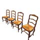 4 Louis XV style chairs in solid oak