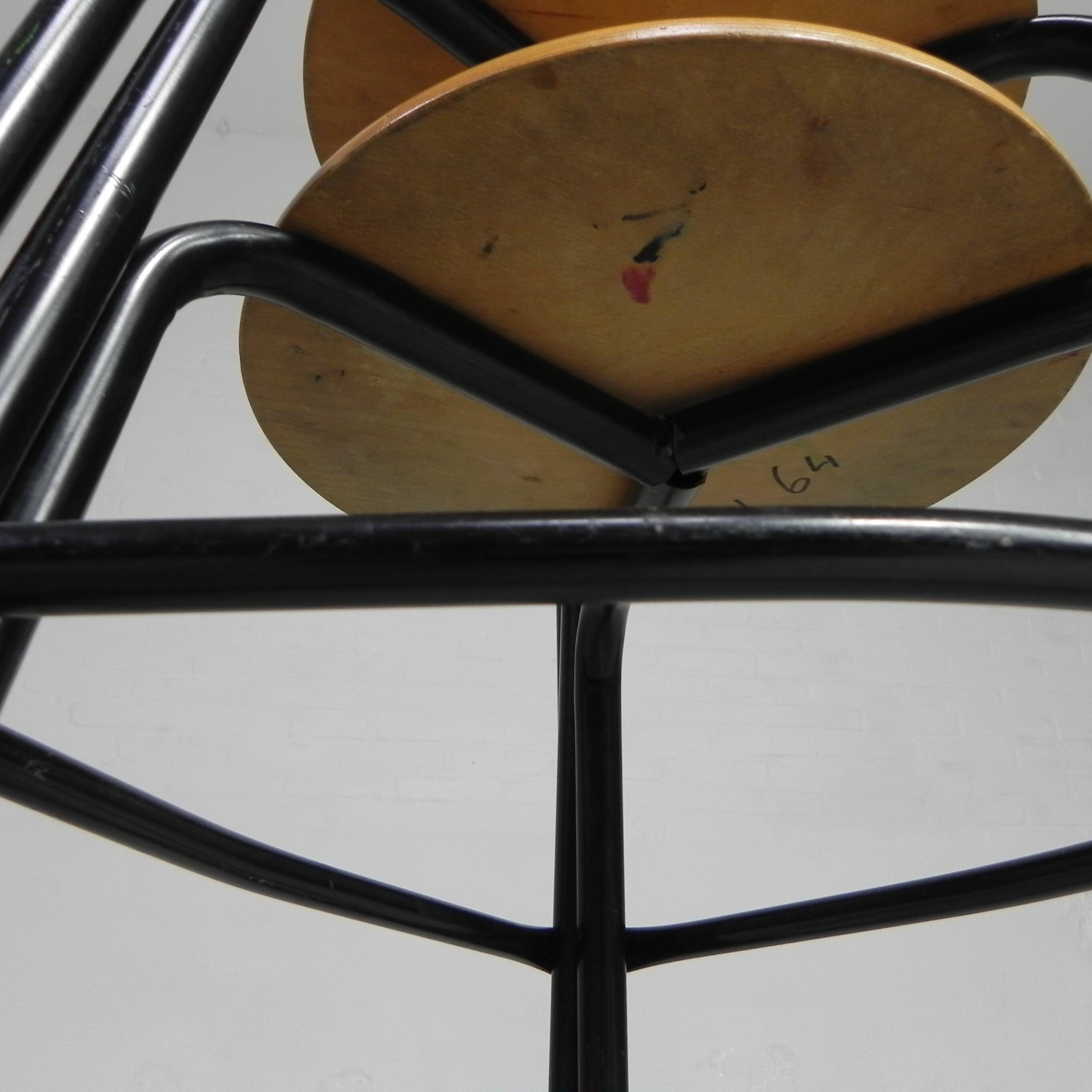 Industrial stackable stool, 59 cm high