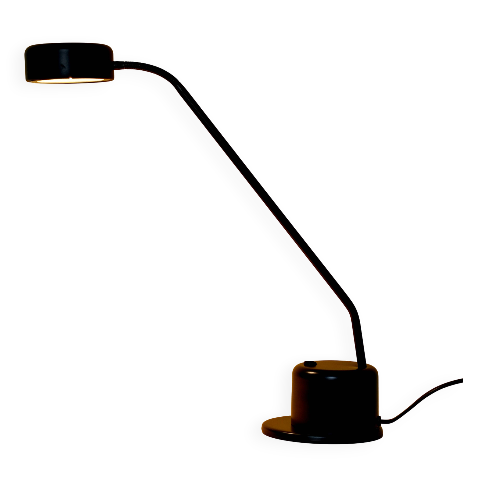 Minimalist Matte Black Desk Table Lamp – Mid-Century Industrial Design