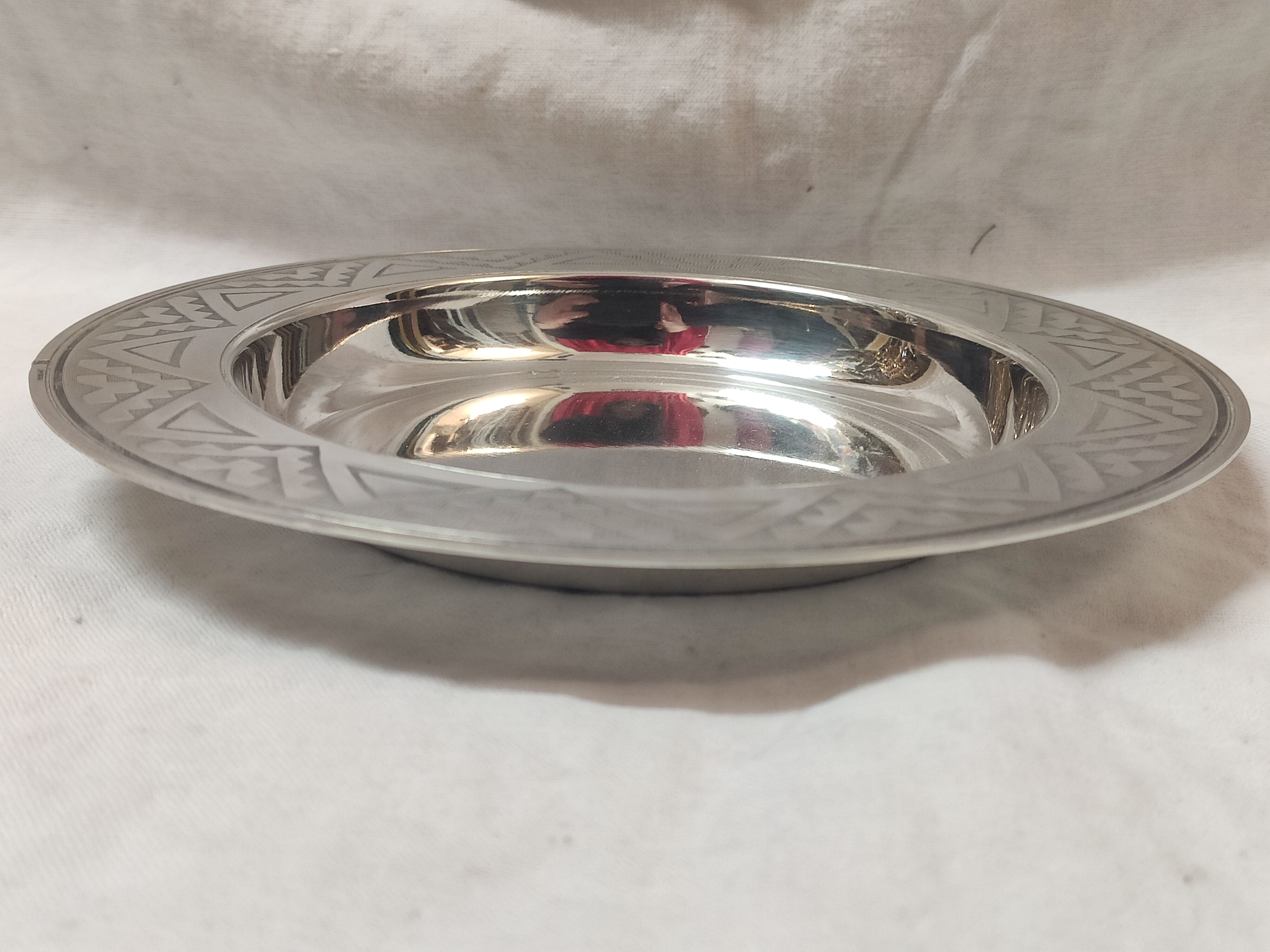 Cup, bottle underwear, silver metal deco art