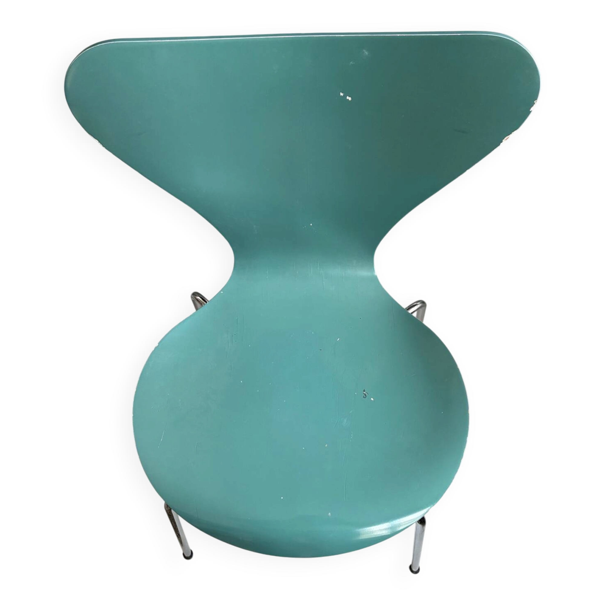 Blue Fritz Hansen chair