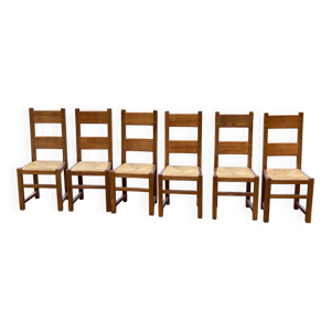 6 chaises de salle à