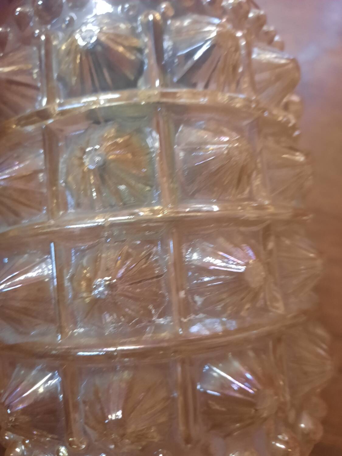 Vintage glass pendant light