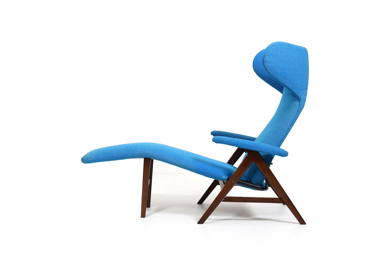 Chaise longue par Henry W. Klein pour Bramin années 1950