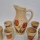 Poet-Laval enameled ceramic orangeade service