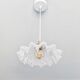 Vintage glass pendant lamp from Clichy