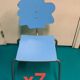 Genuine children's chairs by Agatha Ruiz de la Prada, cloud blue model.