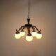 Art deco 5 flamming chandelier 1930s