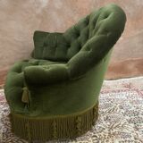 Velvet toad armchair