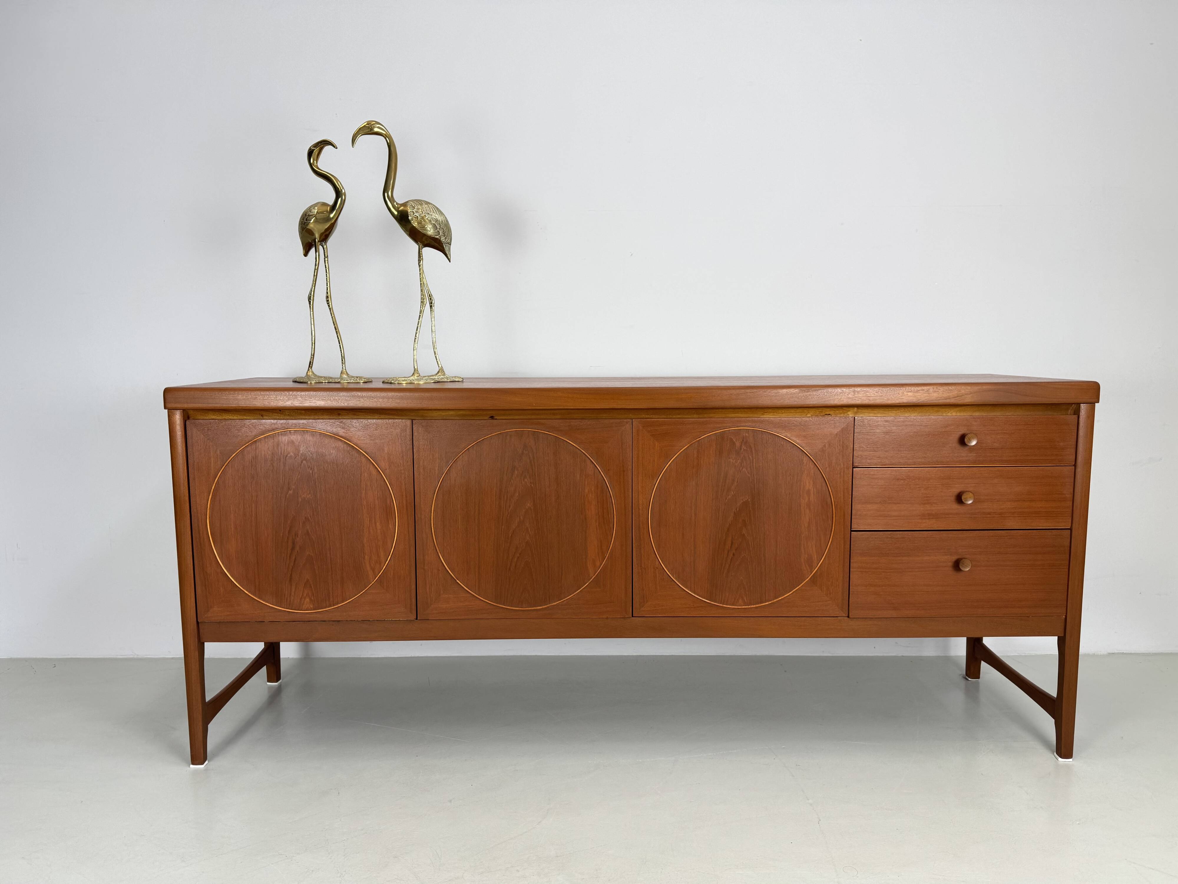 Unique vintage teak sideboard from the 1960s, produced by Nathan.