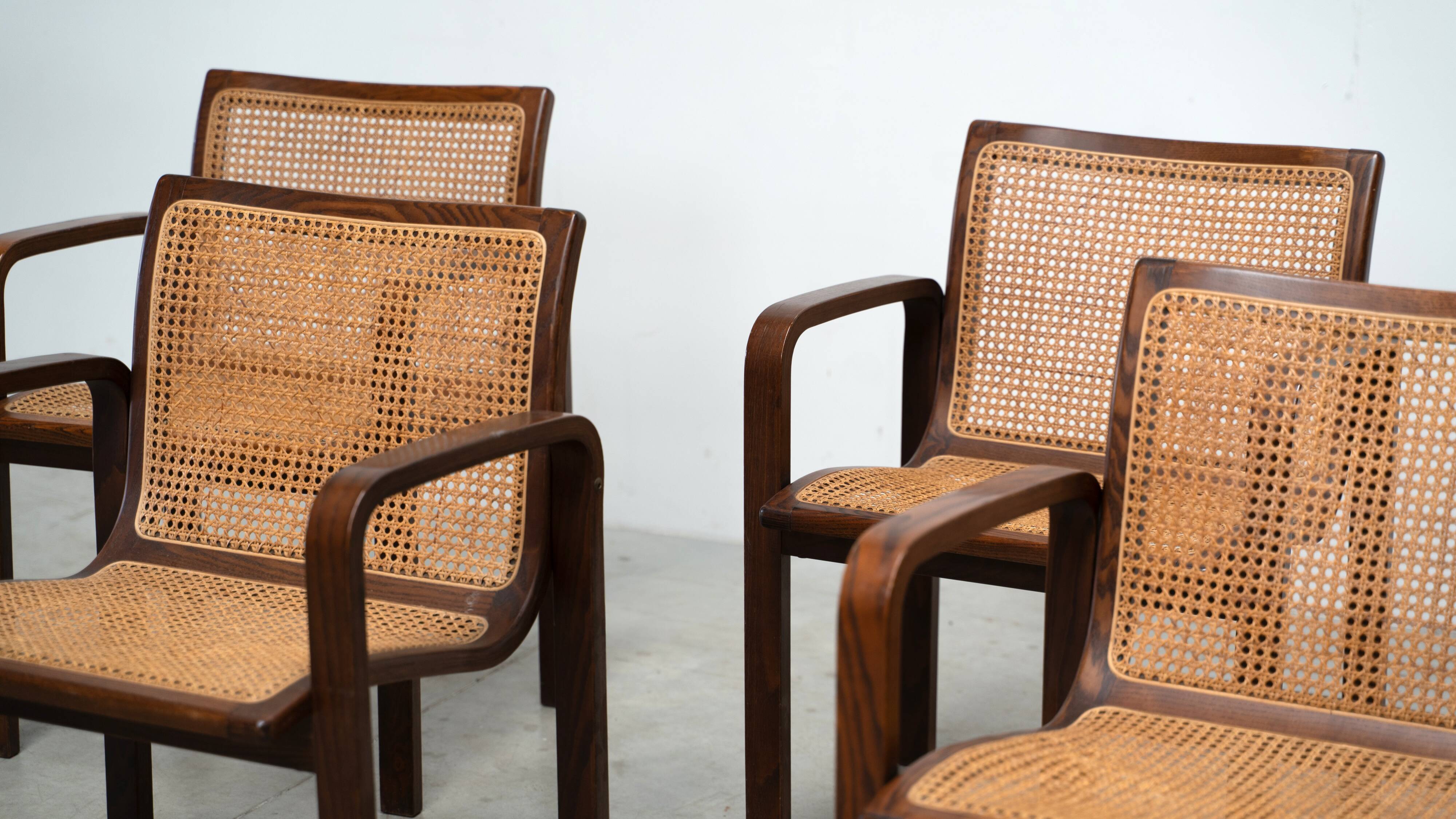 Set of four armchairs by Olivo Pietro