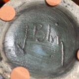 Vase Blin 1960 Bleu