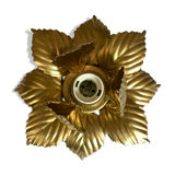 Golden flower wall lamp