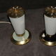 Pair of vintage bed bedside lamps
