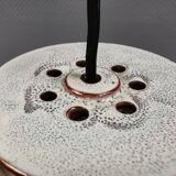 Beautiful, cylinder-shaped hanging lamp in ceramic.