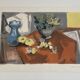 Lithographie signée Georges Lambert - Nature Morte - 1954