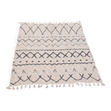 Recycled cotton handcrafted rug - Reversible - Grey