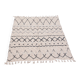 Recycled cotton handcrafted rug - Reversible - Grey
