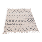 Recycled cotton handcrafted rug - Reversible - Grey