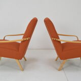 Paire de fauteuils design années 1970