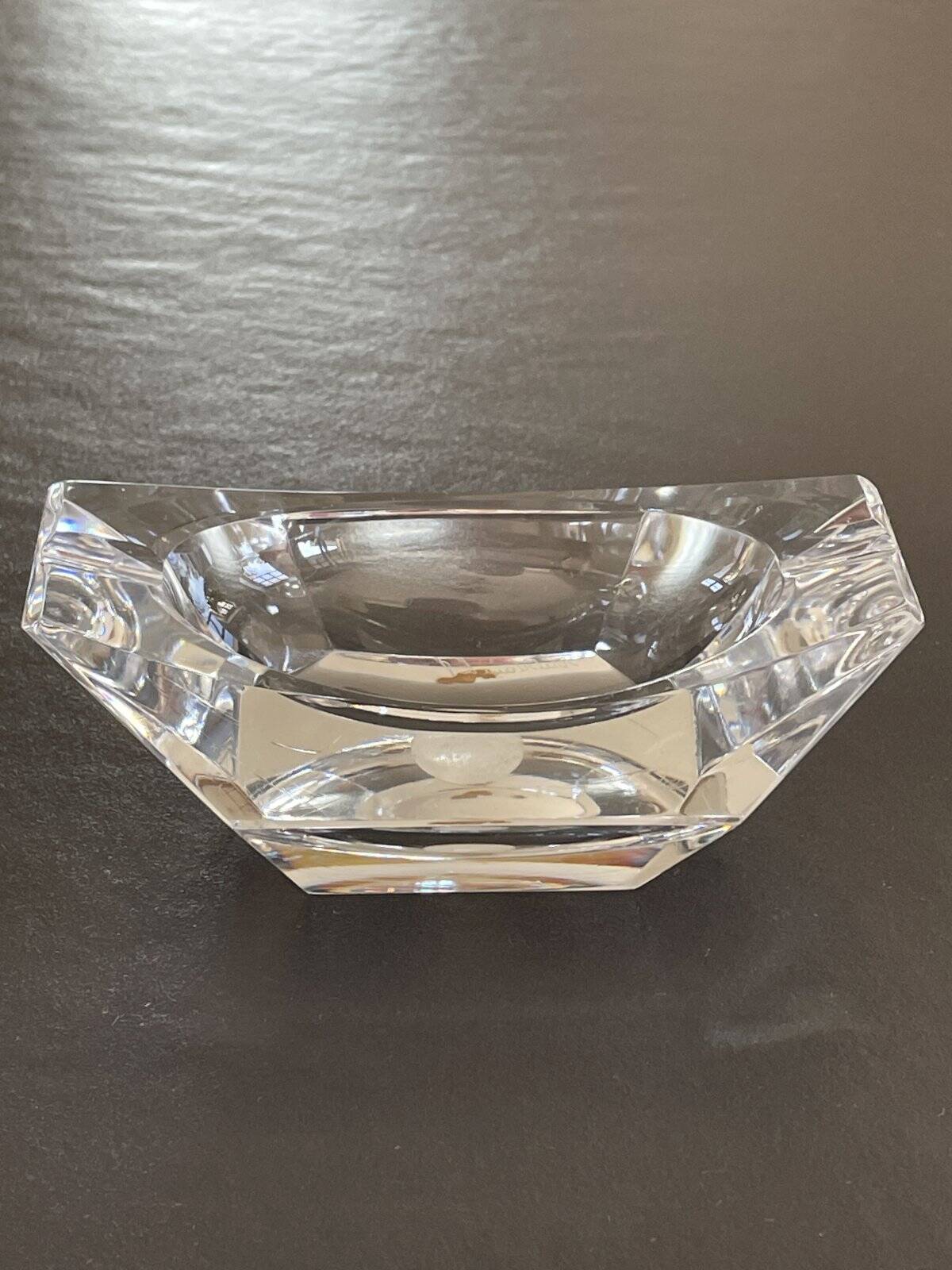 Crystal ashtray Val St Lambert Belgium