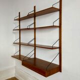 Poul Cadovius "Royal System" scandinavian teak shelving wall system
