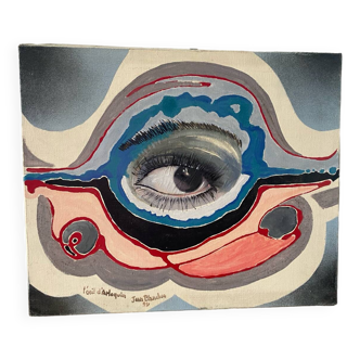 Signed abstract painting from 1992