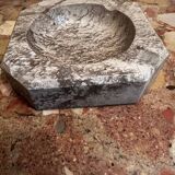 Ashtray, grey-beige marble catchall.
