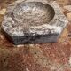 Ashtray, grey-beige marble catchall.