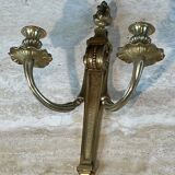 Pair of Louis XVI style bronze wall sconces